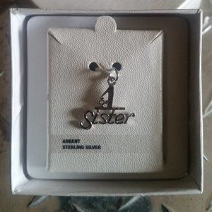 925 Sterling Silver #1 Sister Pendant